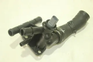 06F121133G Фланец (тройник) системы охлаждения Volkswagen Passat B6 Арт 98003889, вид 2