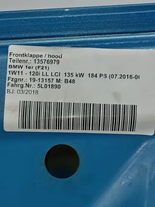 41007290942, 41 61 7 284 517 Капот BMW 2 F22/F23 (в наличии) Арт 013176, вид 20