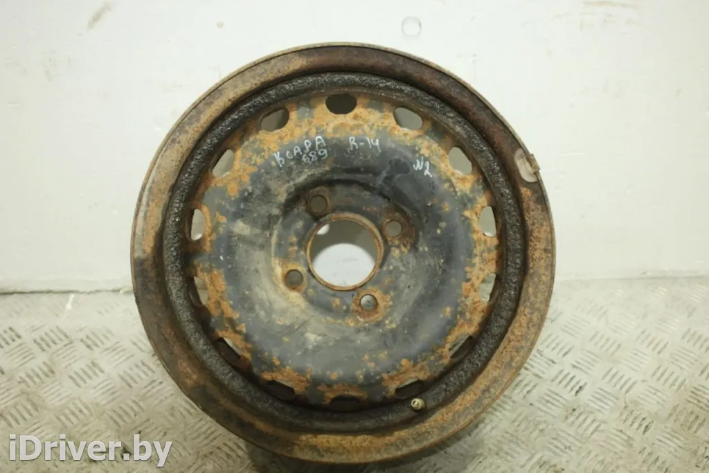  Штампованные диски R14 4x108 DIA65.1 ET24 к Citroen Xsara Арт 98011562
