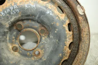 Штампованные диски R14 4x108 DIA65.1 ET24 к Citroen Xsara Арт 98011562, вид 4