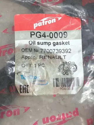 7700739392,PG40009 Прокладка поддона двигателя Renault Megane 1 1.4л Арт 29212, вид 2