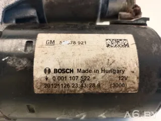 0001107522,55578921 Стартер Opel Astra H Арт 98178420, вид 3