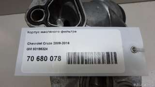 93186324 GM Корпус масляного фильтра Opel Insignia 1 Арт E70680078, вид 7