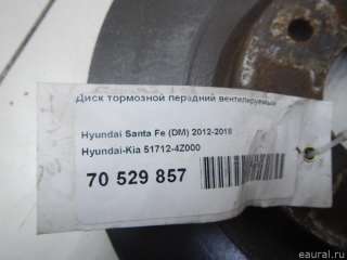 Диск тормозной передний вентилируемый Kia Sorento 3 restailing 2011г. 517124Z000 Hyundai-Kia - Фото 5