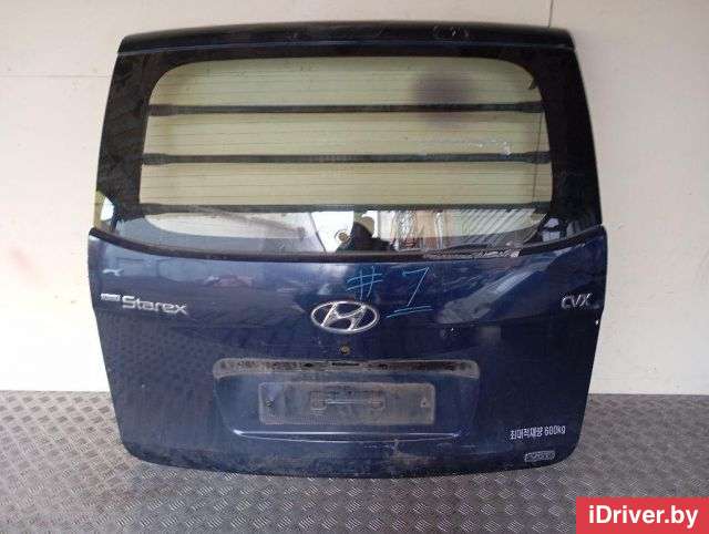 Дверь багажника со стеклом Hyundai H1 2 2009г.  - Фото 1