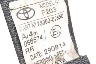 Ремень безопасности задний правый Toyota Auris 2 2015г. 73360-02550 , art11883081 - Фото 5