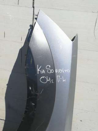 Крыло переднее левое Kia Sorento 1 2004г.  - Фото 2