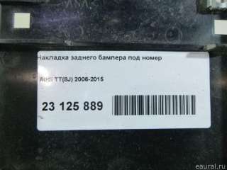 Накладка заднего бампера под номер Audi TT 3 2008г. 8J0807845B VAG - Фото 10