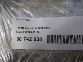 8612005150 Toyota Магнитола Toyota Avensis 3 Арт E80742638, вид 6