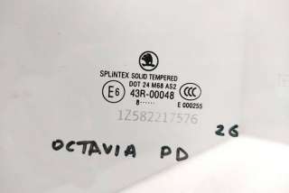 Стекло двери передней правой Skoda Octavia A5 2007г. 43R00048, DOT24M68AS2, 1Z582217576 , art8113256 - Фото 2