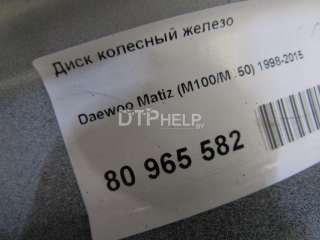  Диск колесный железо Daewoo Matiz M100 Арт AM80965582, вид 7