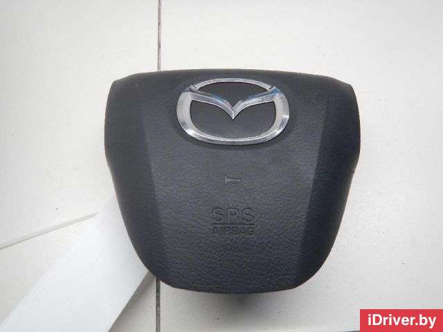 Крышка подушки безопасности (в рулевое колесо) Mazda 3 BP 2011г.  - Фото 1